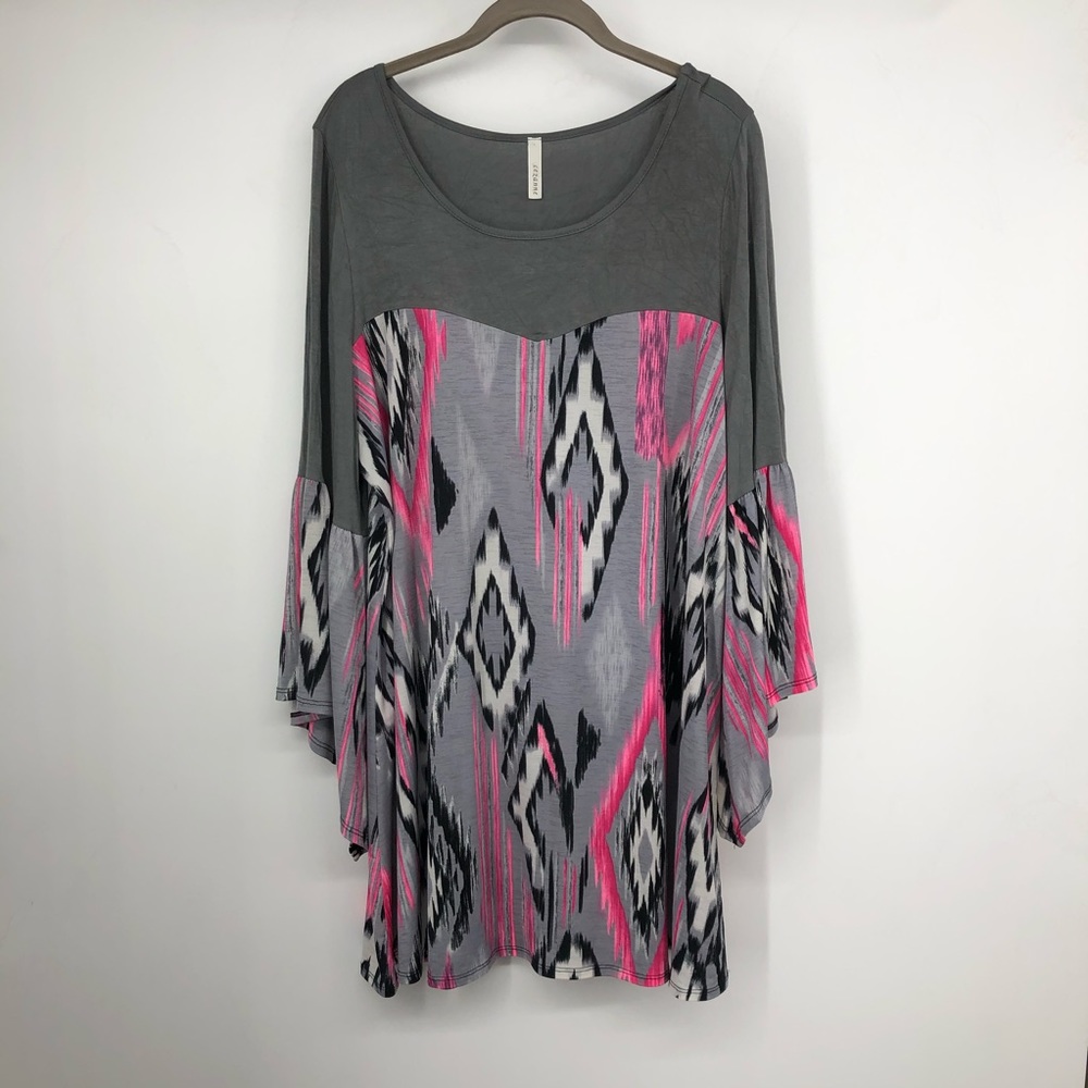 Cezanne Mini Dress/Tunic Plus Size Southwest Style